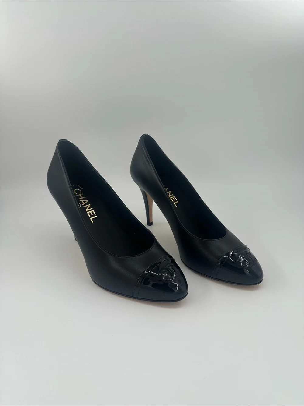 CHANEL Classic Black Cap-Toe Pumps EU 37 | Never Worn | Box & Dust Bag